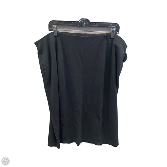 Skirt Midi By Clothes Mentor In Black, Size: 22