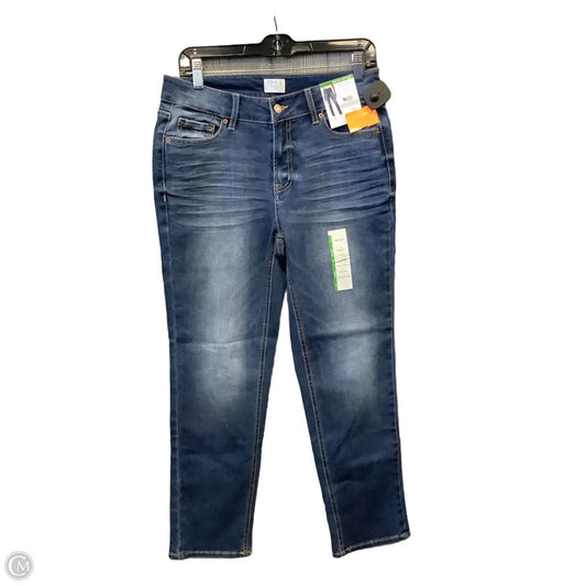 Jeans Straight By Time And Tru In Blue Denim, Size: 8