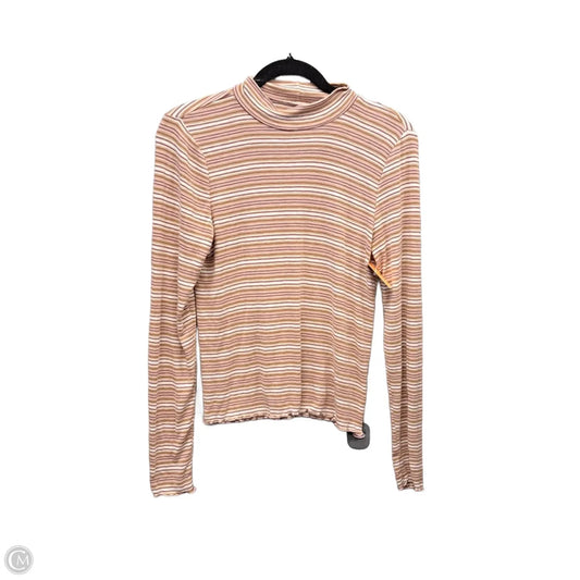 Top Long Sleeve By American Eagle In Striped Pattern, Size: S