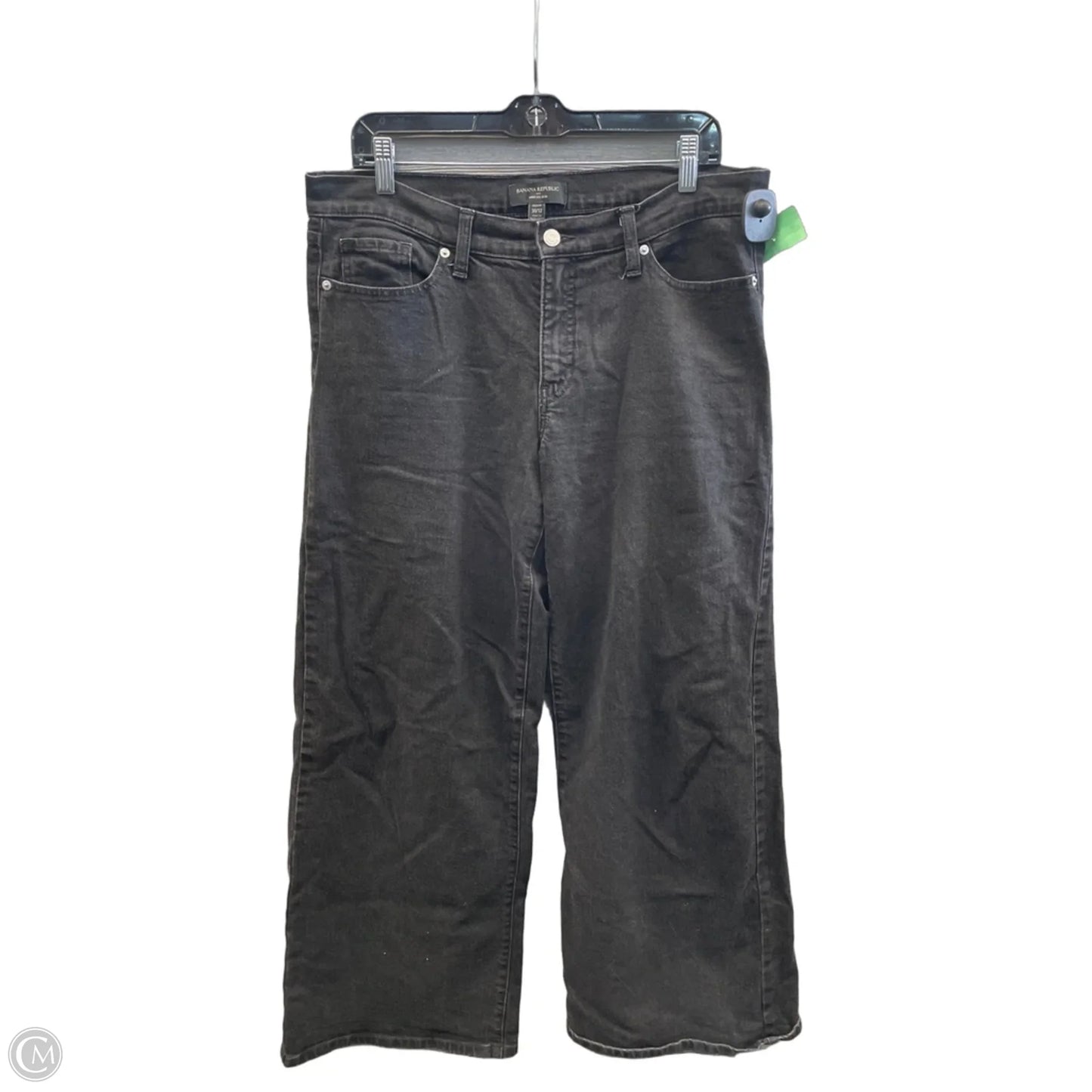 Jeans Wide Leg By Banana Republic In Black, Size: 12