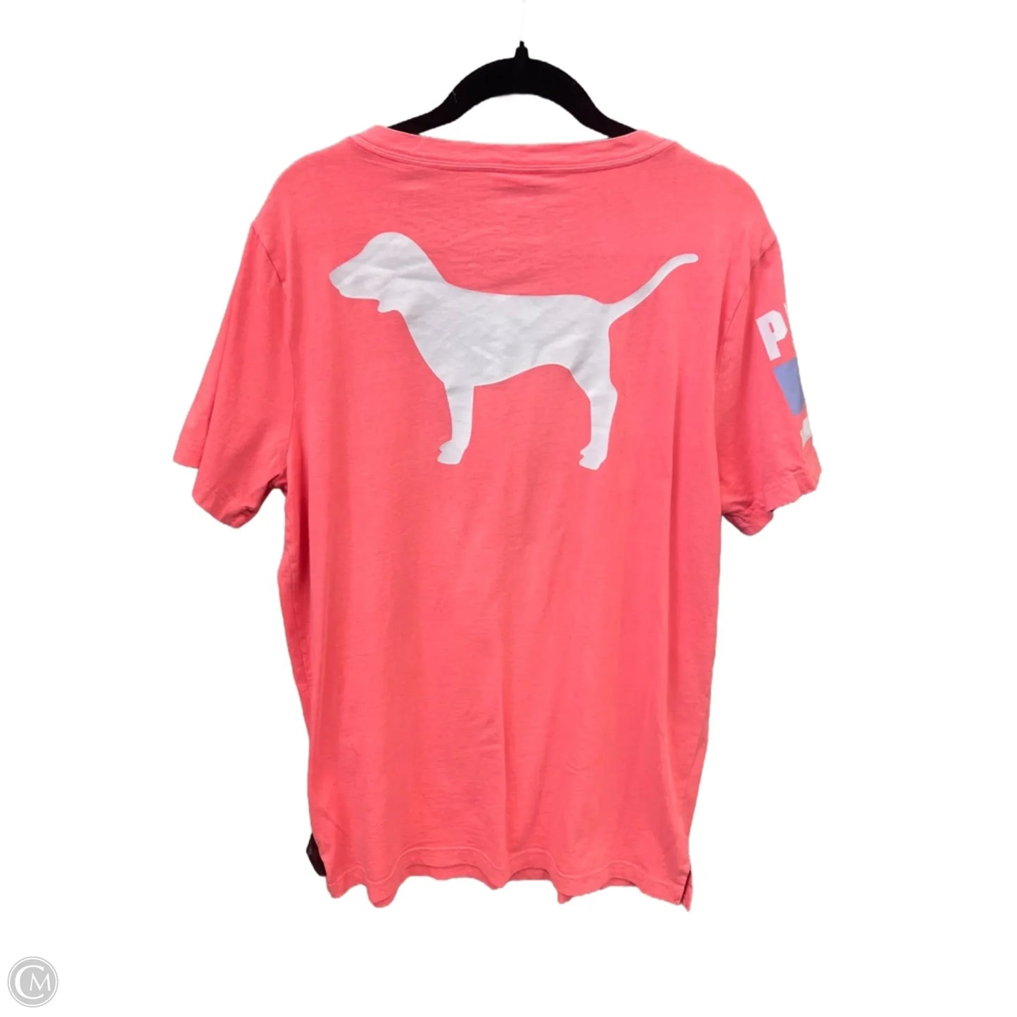 Top Short Sleeve By Pink In Pink, Size: L