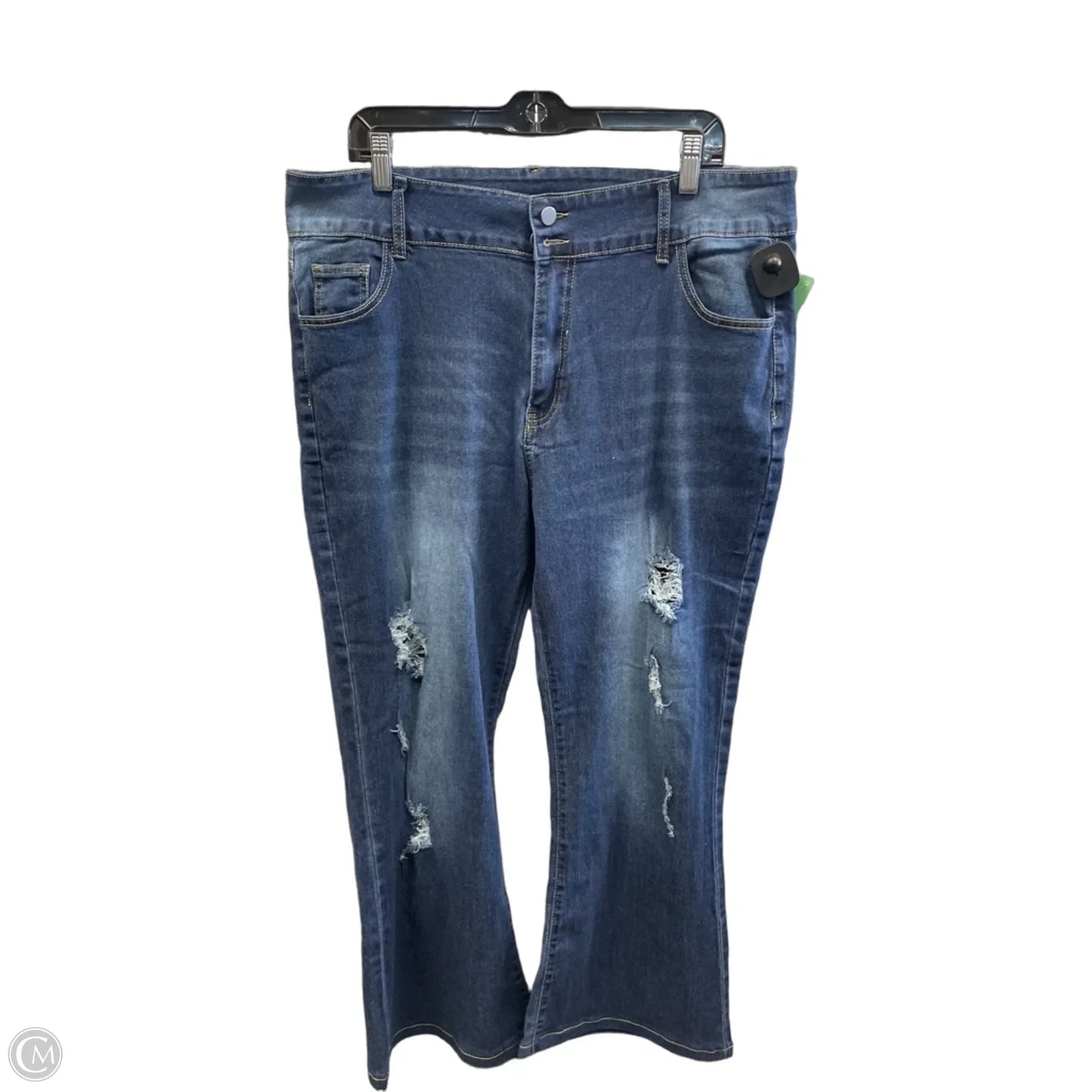 Jeans Boot Cut By Clothes Mentor In Blue Denim, Size: 22