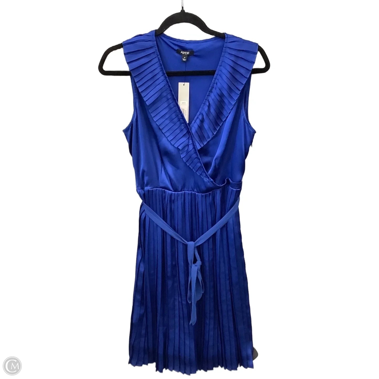 Dress Casual Midi By Apt 9 In Blue, Size: M