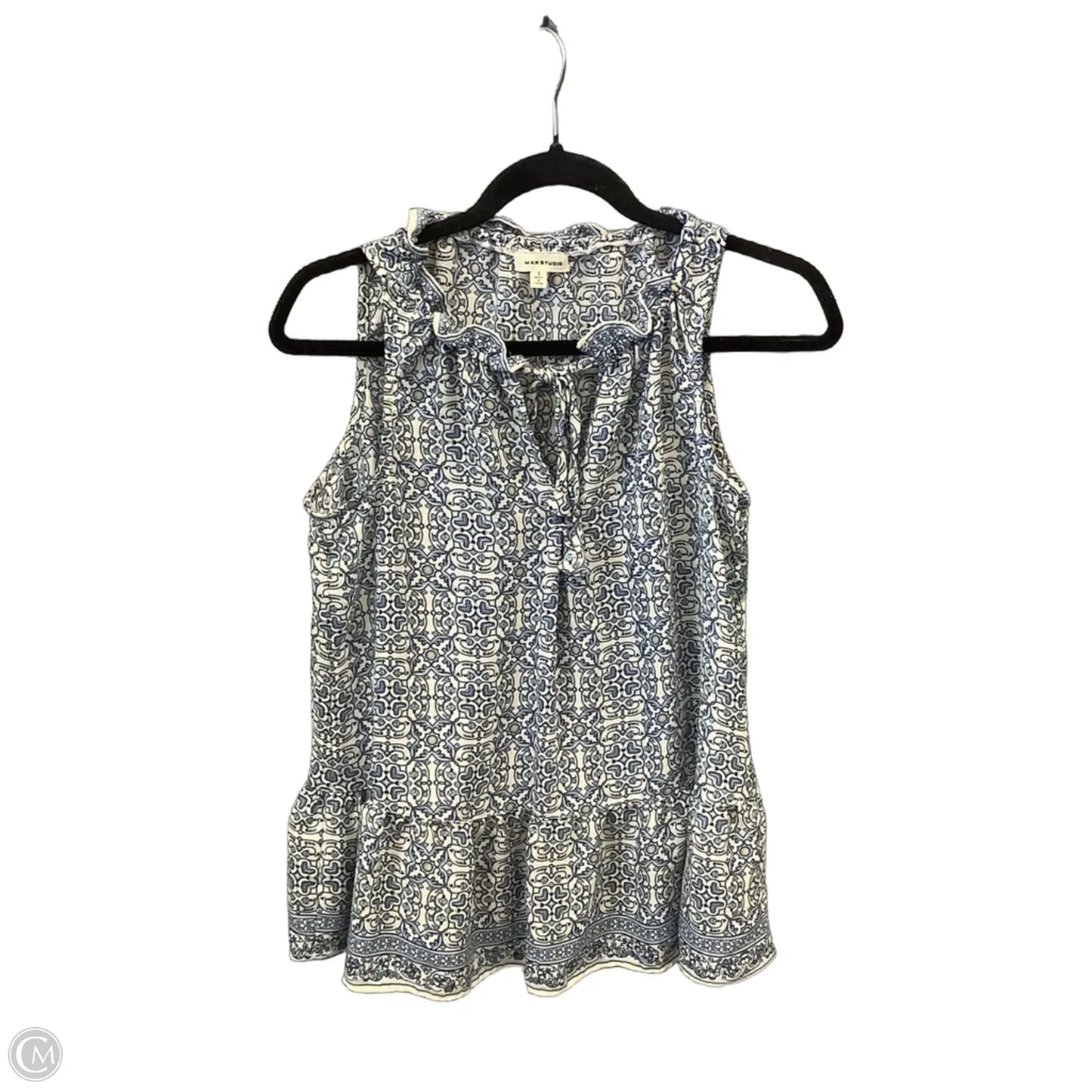 Top Sleeveless By Max Studio In Floral Print, Size: S