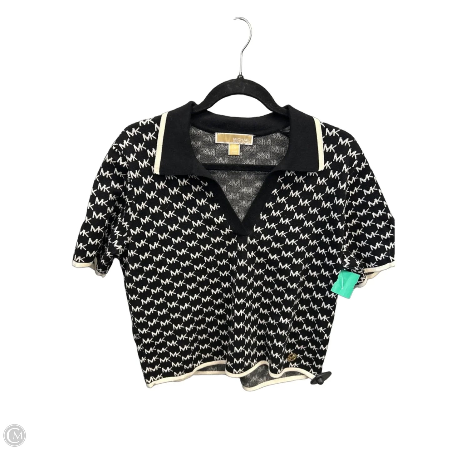 Top Short Sleeve By Michael By Michael Kors In Black, Size: L
