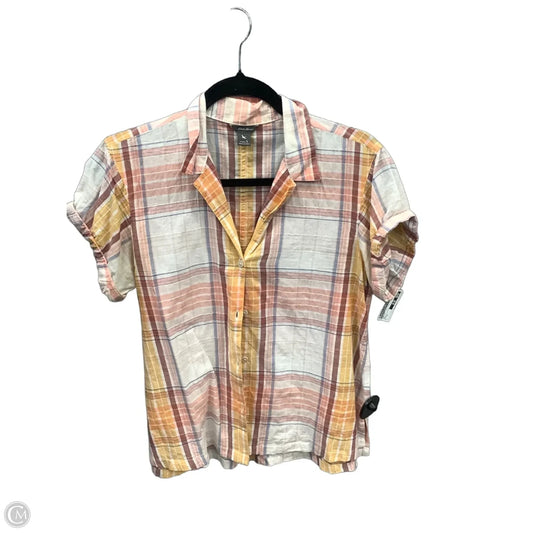 Top Short Sleeve By Eddie Bauer In Multi-colored, Size: S