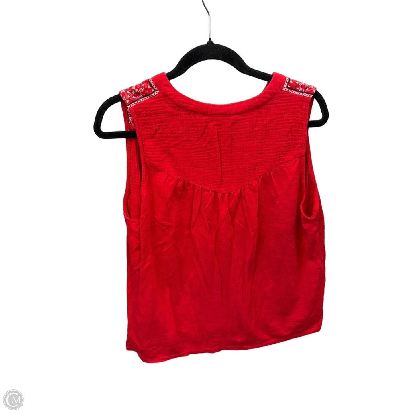Top Sleeveless By Knox Rose In Red, Size: M