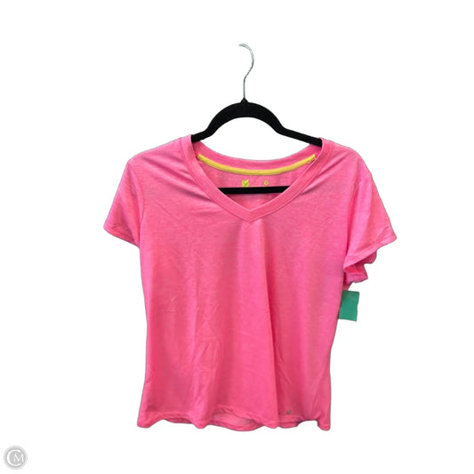 Athletic Top Short Sleeve By Xersion In Pink, Size: Xl