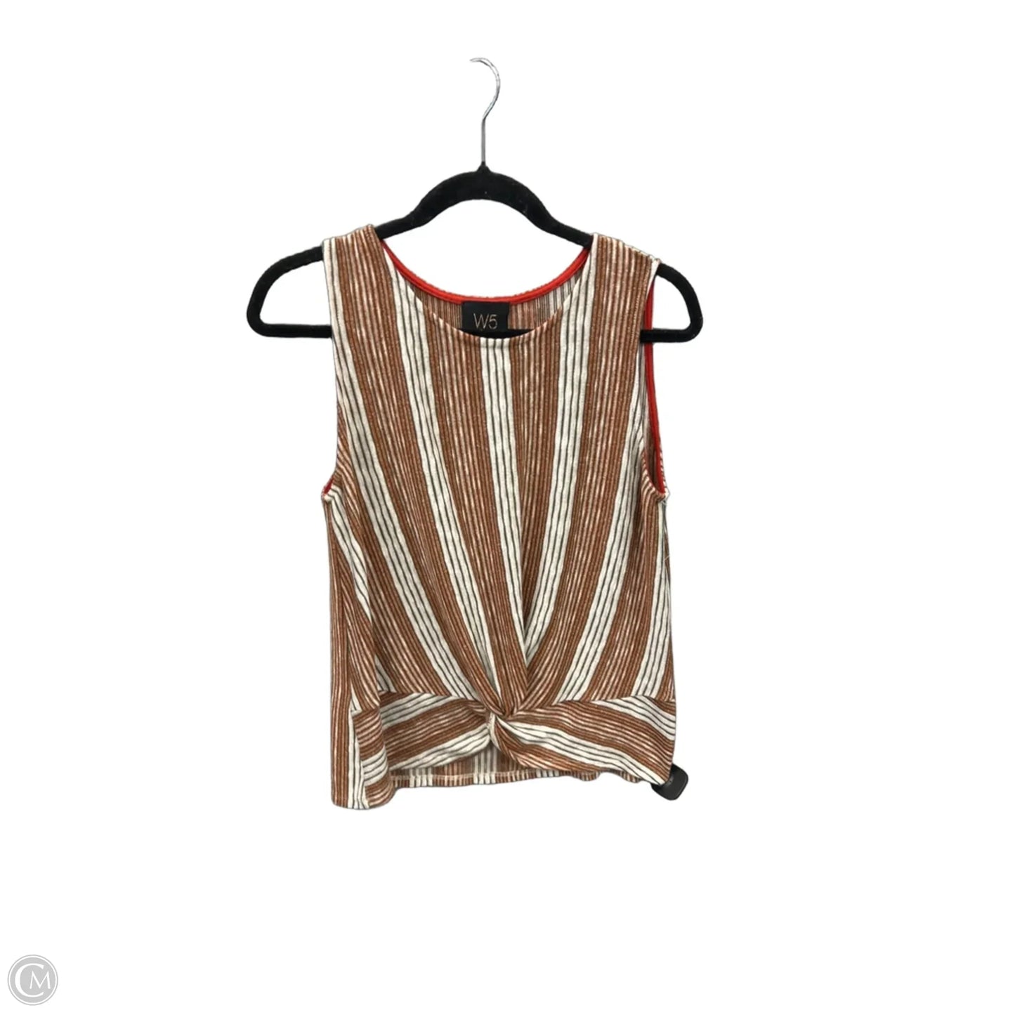 Top Sleeveless By W5 In Striped Pattern, Size: M