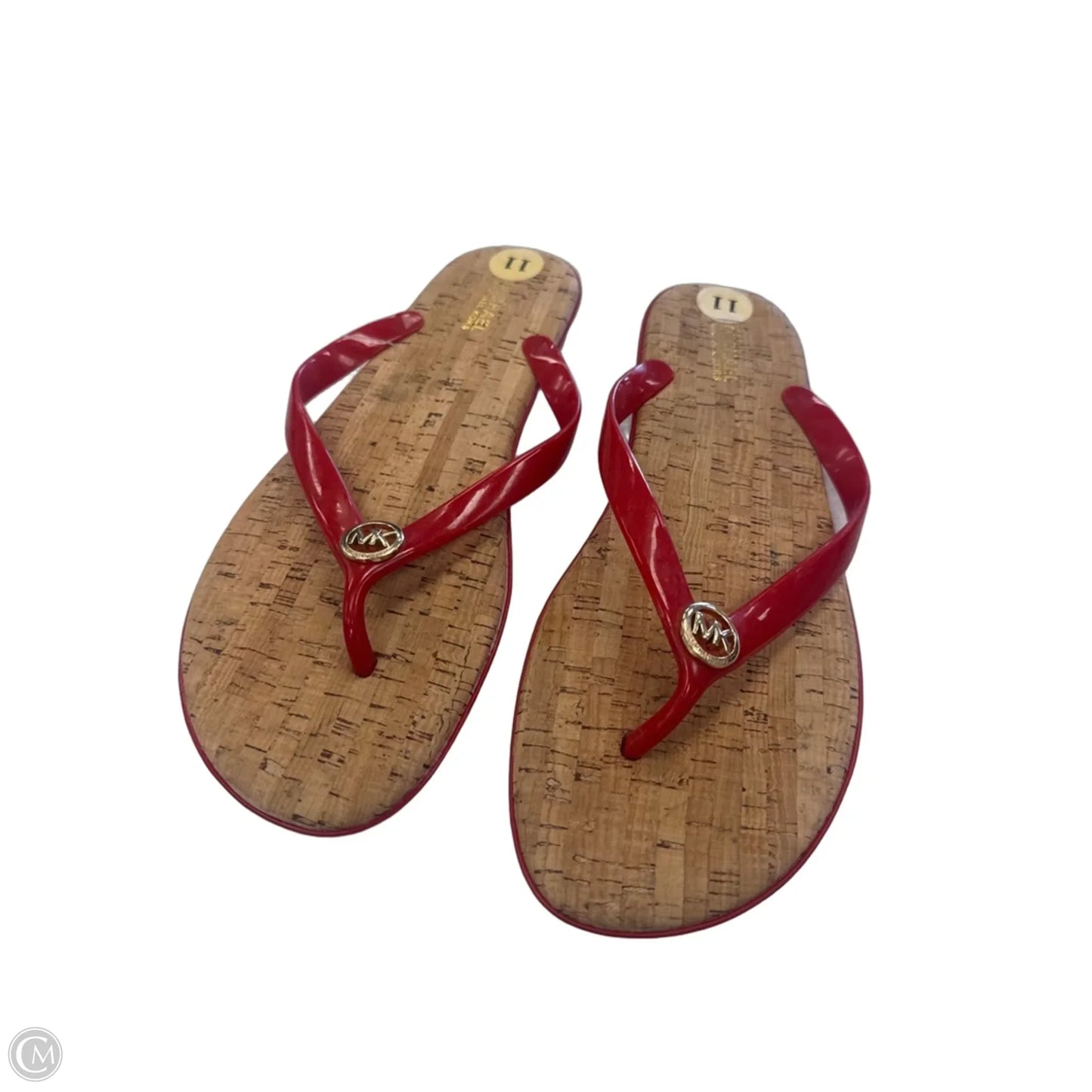 Sandals Flats By Michael By Michael Kors In Red, Size: 11