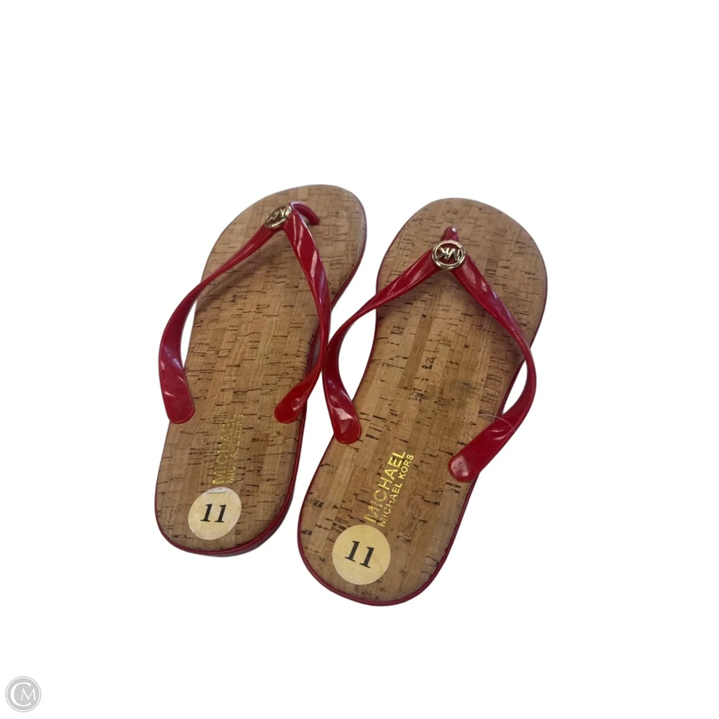 Sandals Flats By Michael By Michael Kors In Red, Size: 11