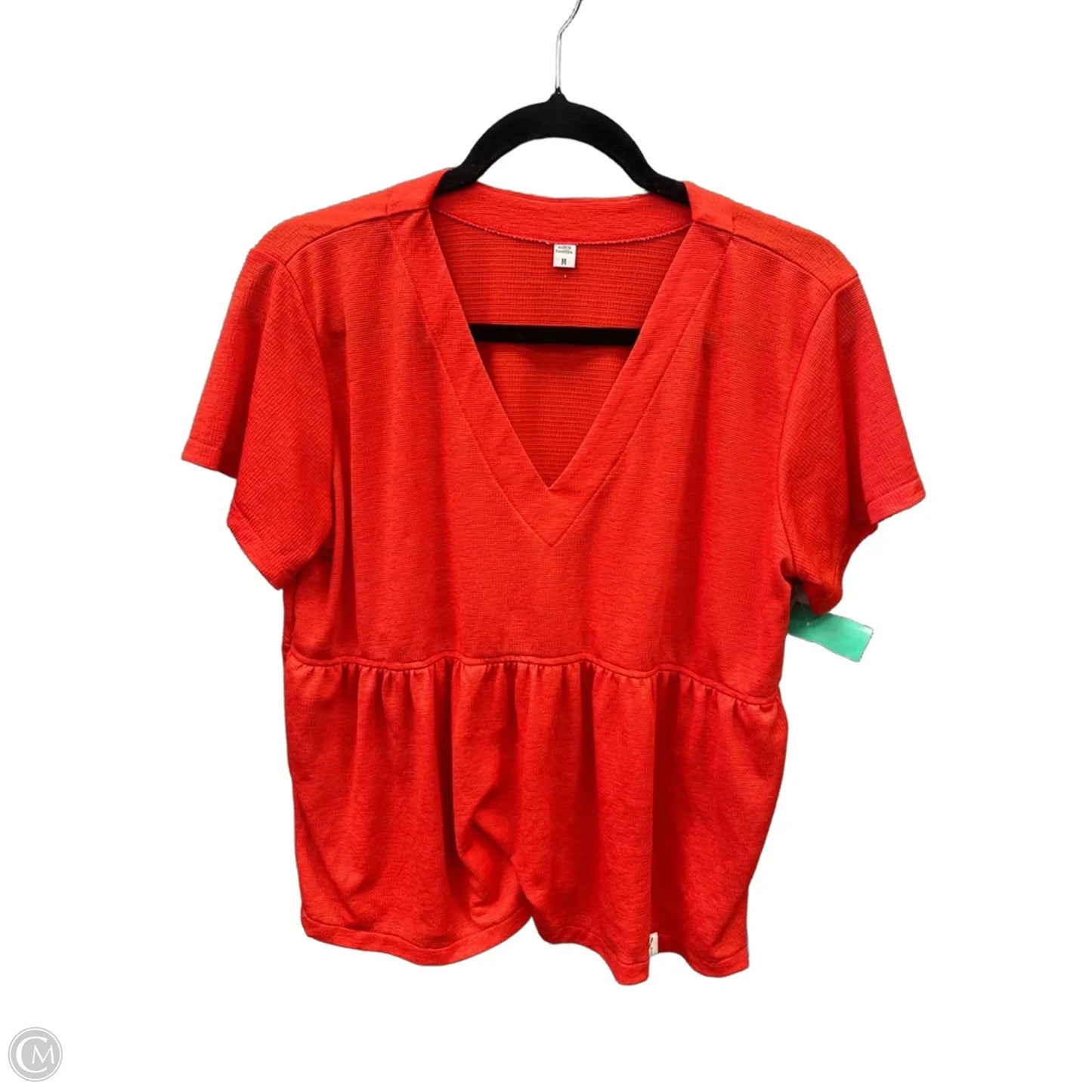 Top Short Sleeve By Clothes Mentor In Red, Size: M
