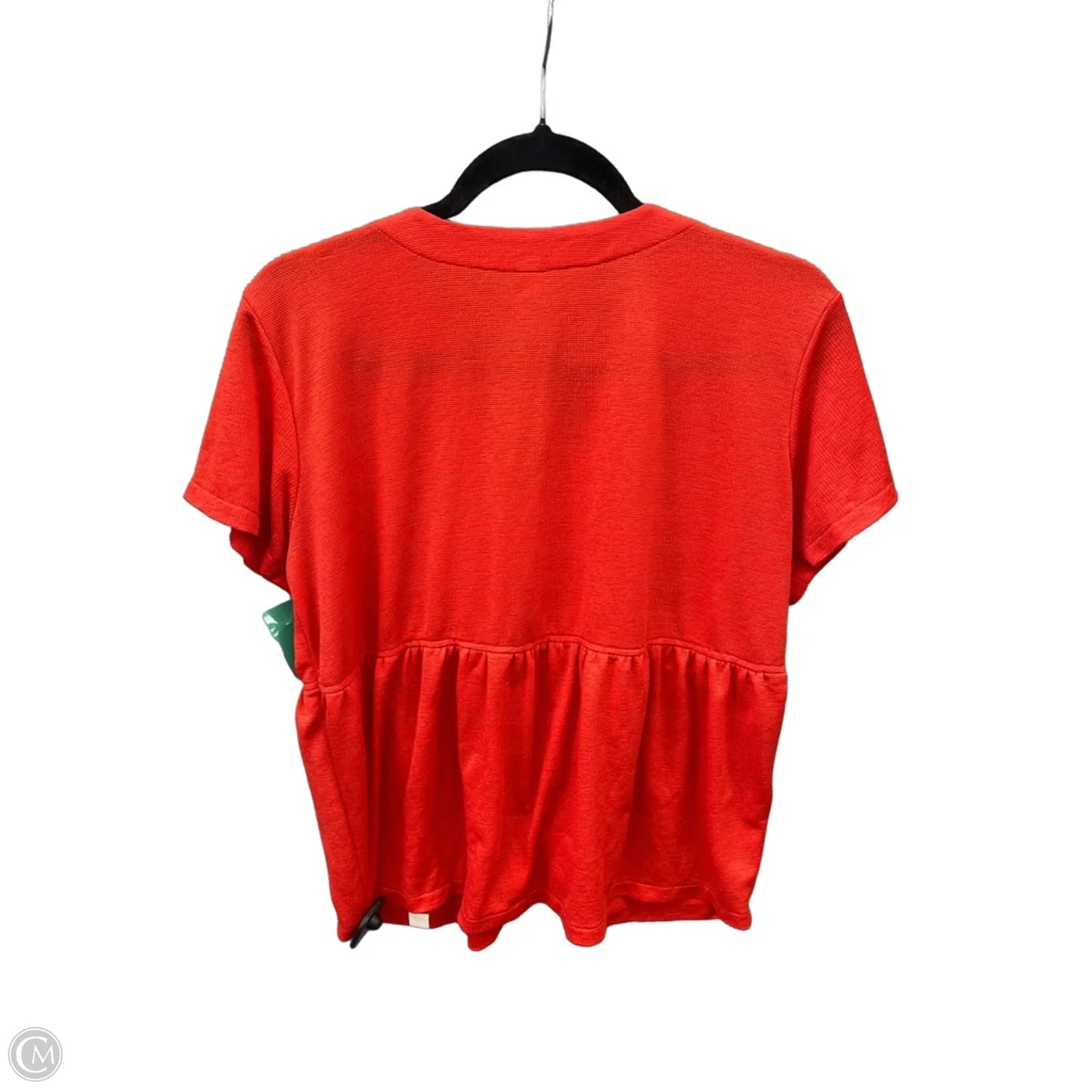 Top Short Sleeve By Clothes Mentor In Red, Size: M