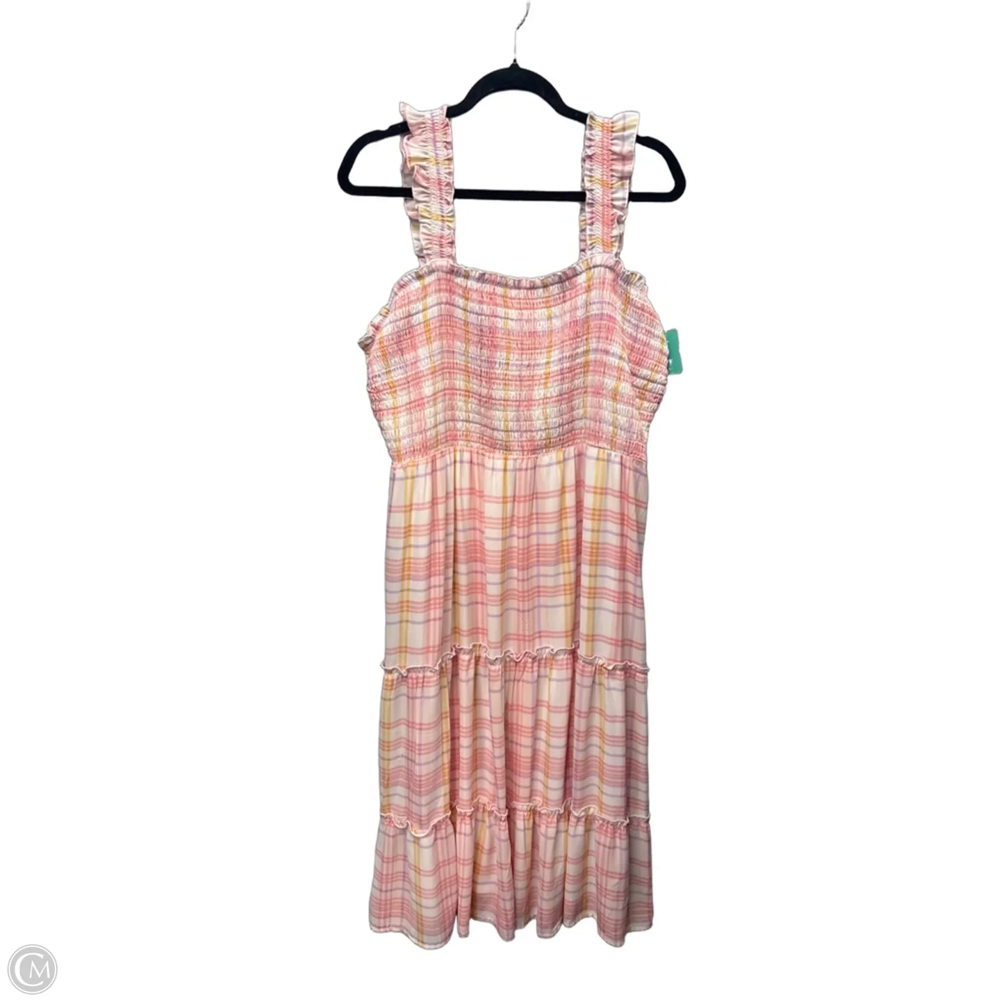Dress Casual Maxi By As U Wish In Plaid Pattern, Size: 1x