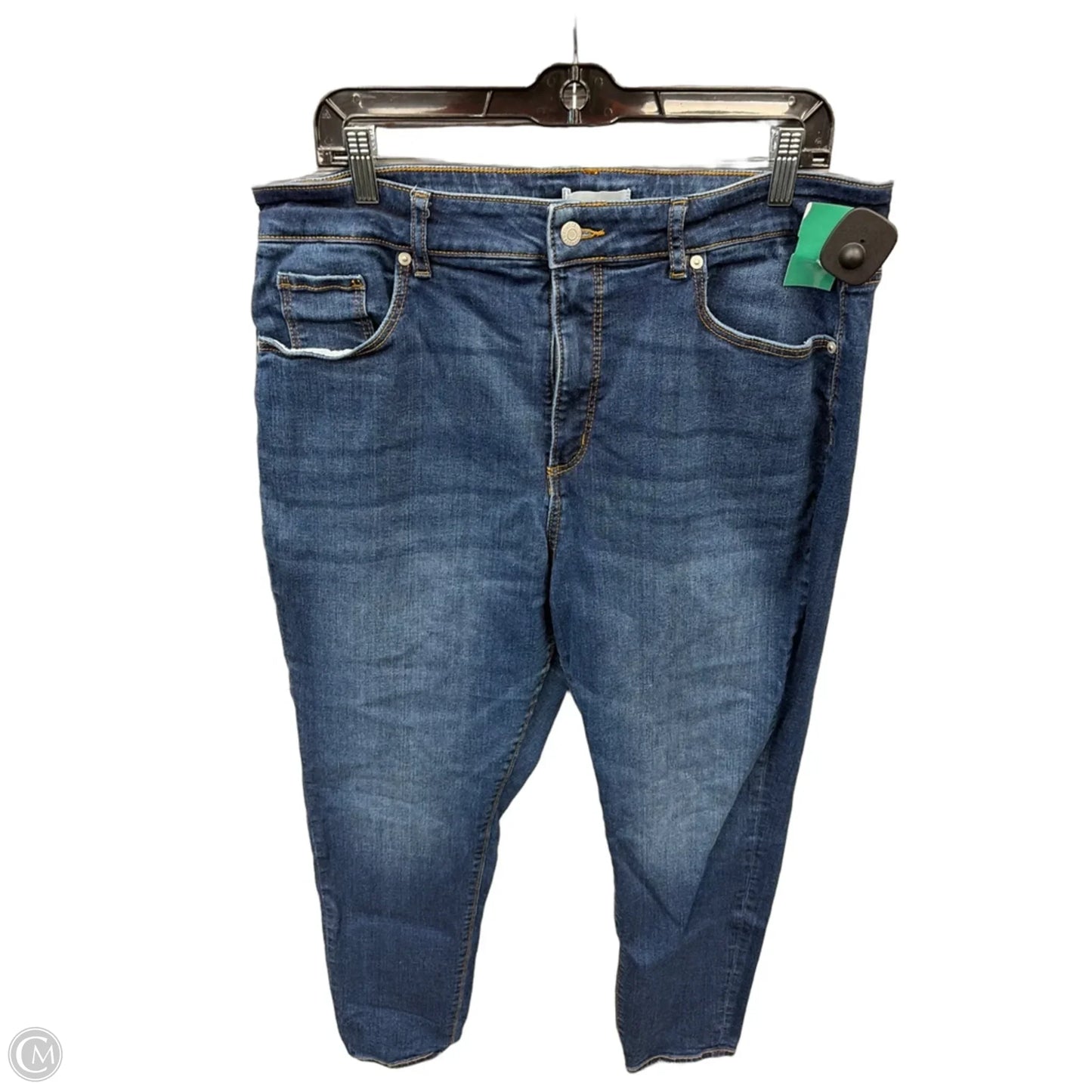 Jeans Skinny By Loft In Blue Denim, Size: 18