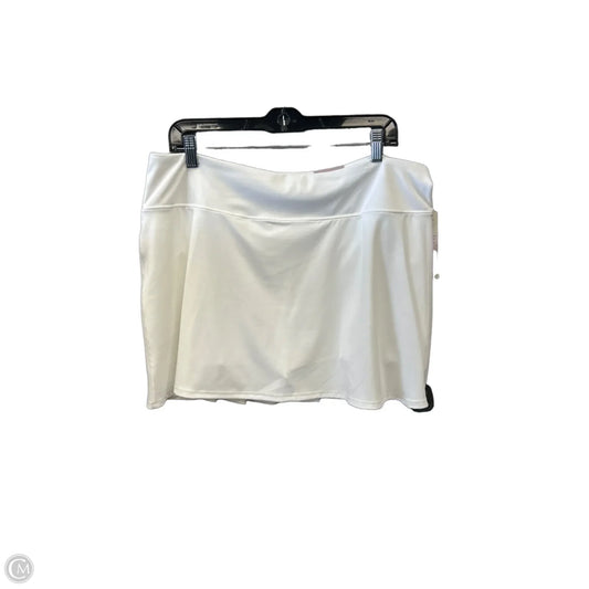 Athletic Skirt By Calia In White, Size: Xl