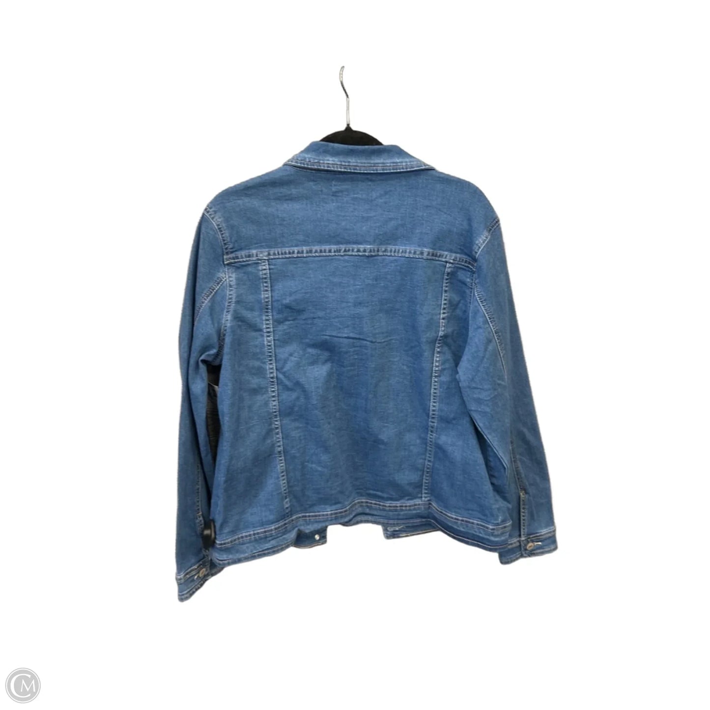 Jacket Denim By Clothes Mentor In Blue Denim, Size: Xl