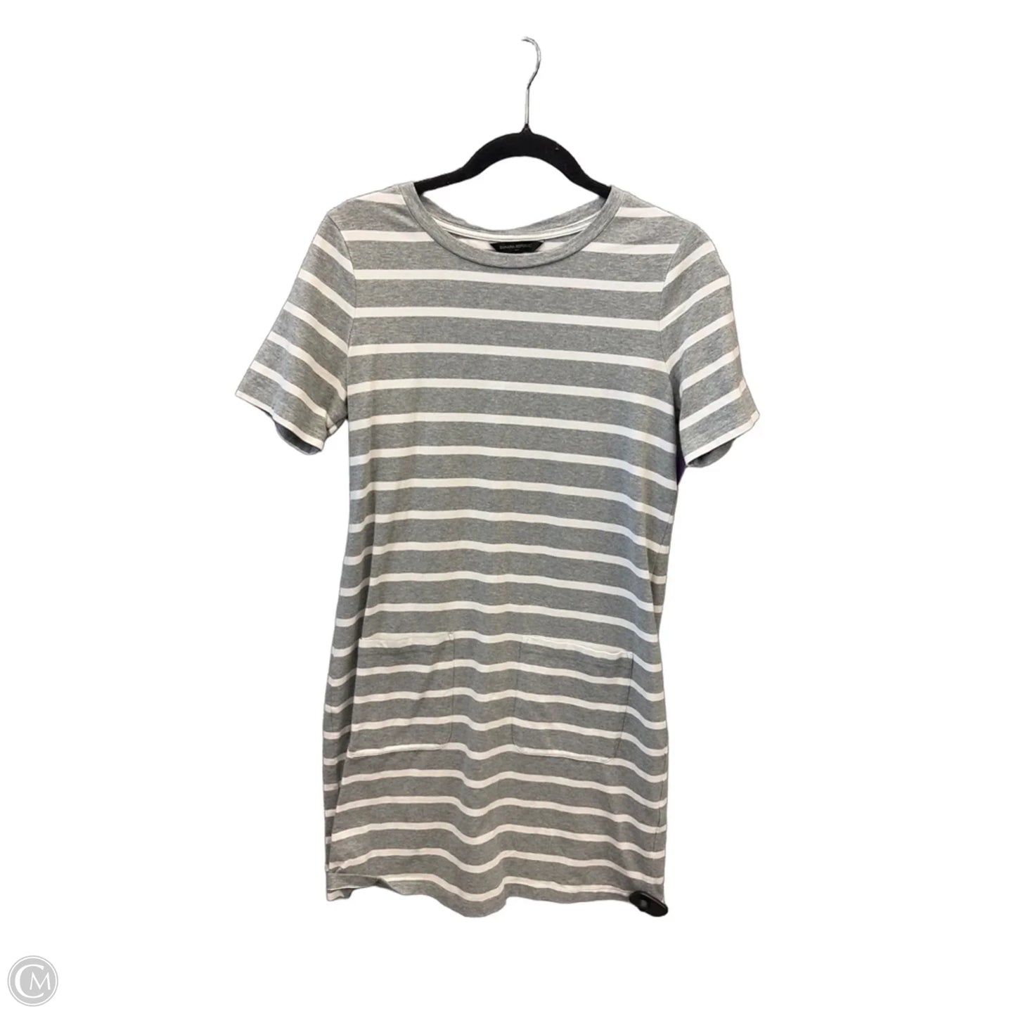Dress Casual Midi By Banana Republic In Grey, Size: S