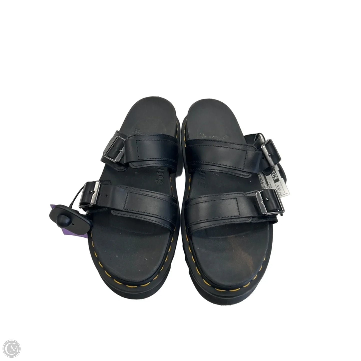 Sandals Flats By Dr Martens In Black, Size: 10.5