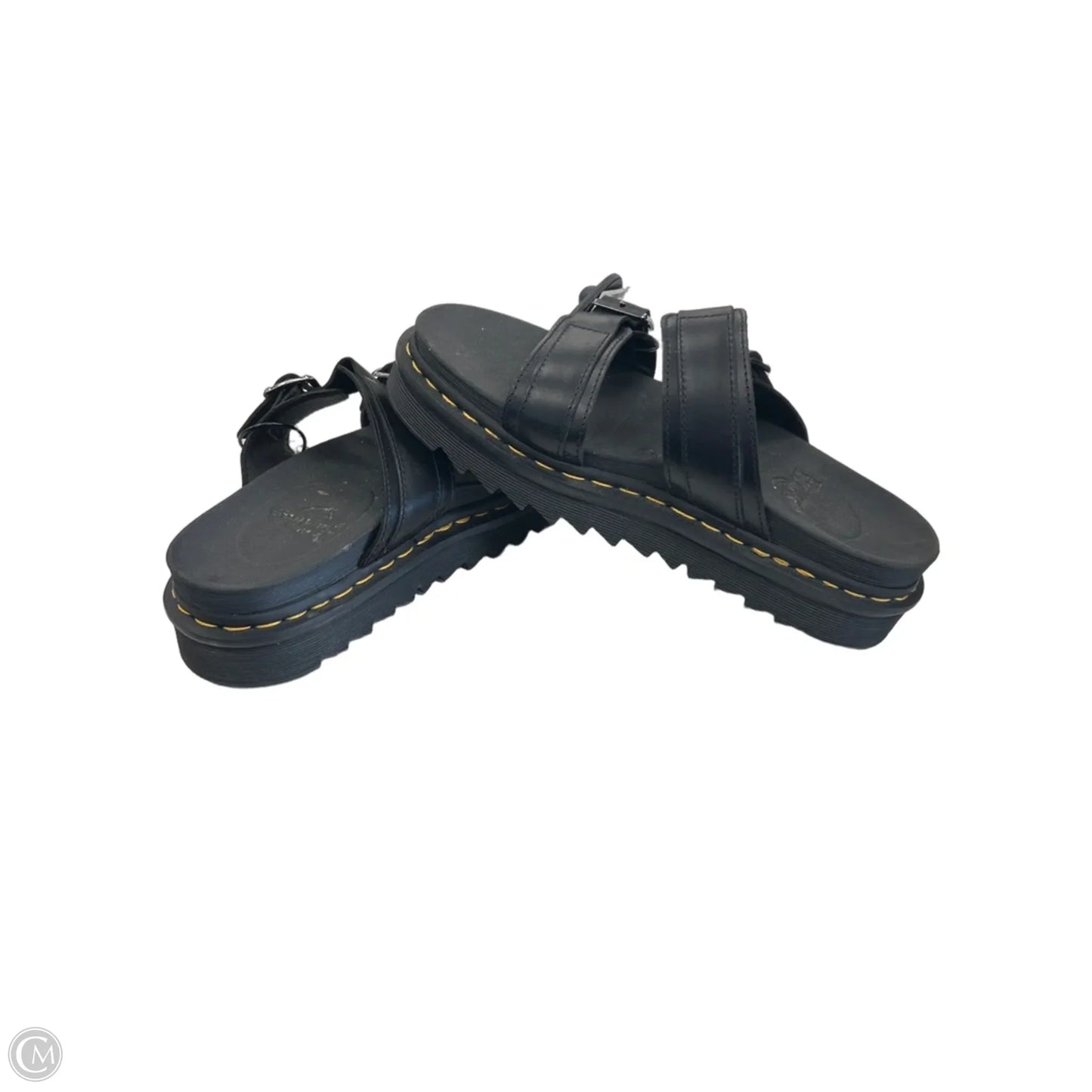 Sandals Flats By Dr Martens In Black, Size: 10.5