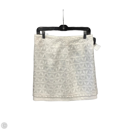 Skirt Mini & Short By Laundry In White, Size: 4