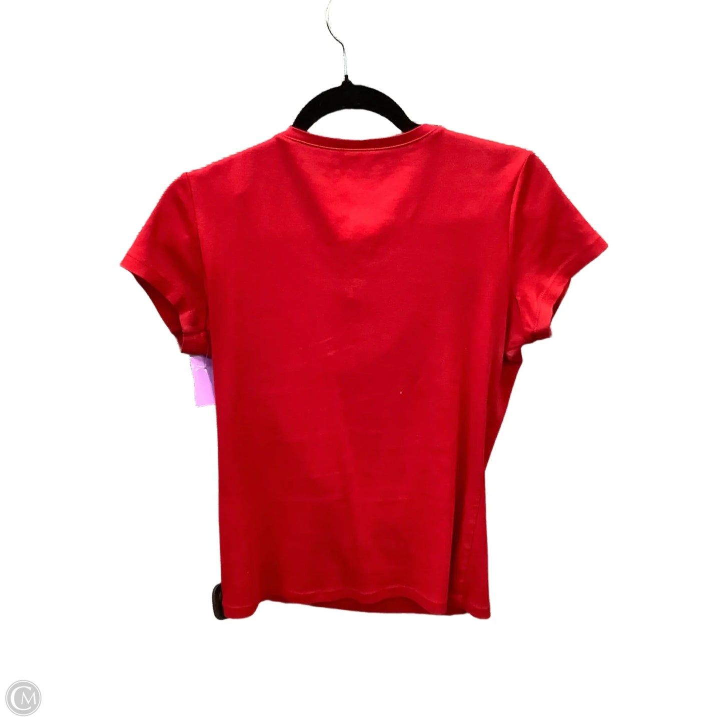 Top Short Sleeve By Tommy Hilfiger In Red, Size: M