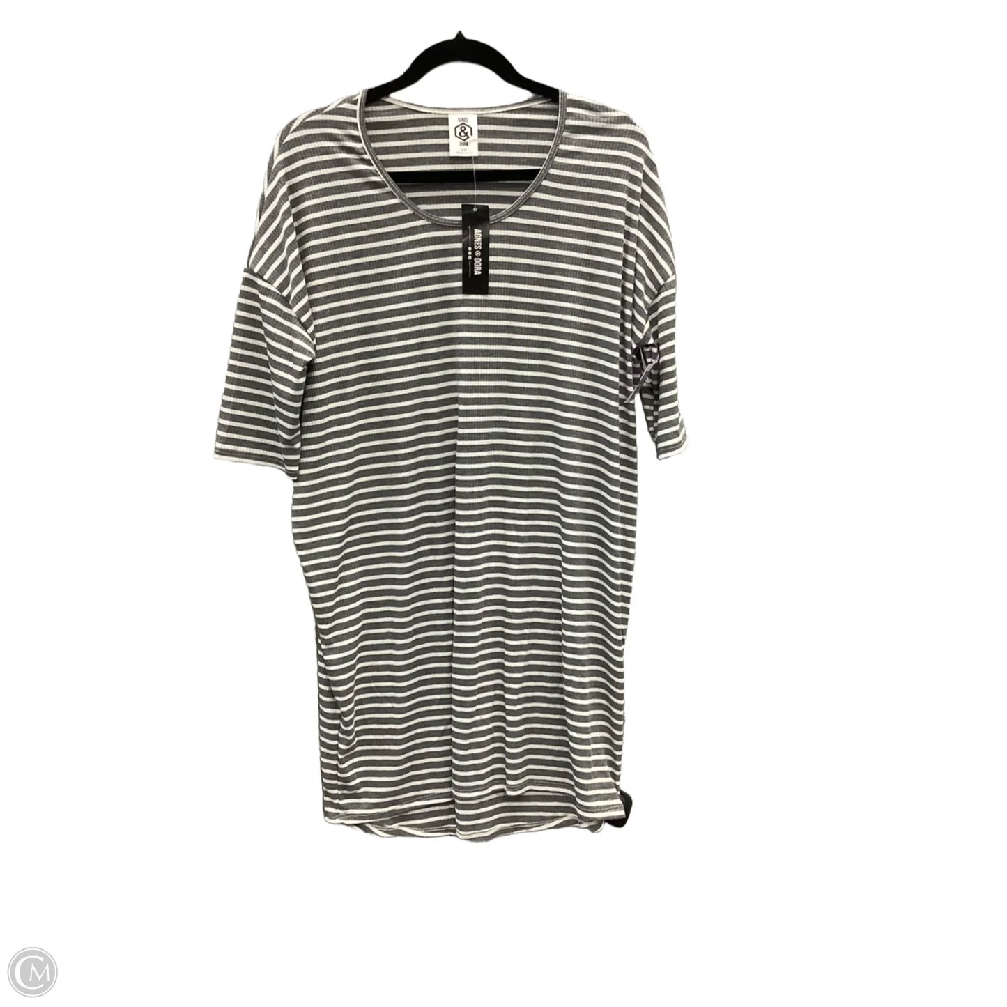 Dress Casual Short By Agnes & Dora In Striped Pattern, Size: L