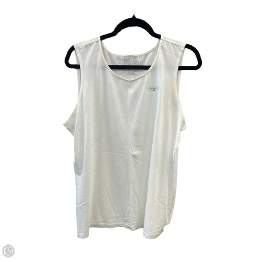Top Sleeveless By Christopher And Banks In White, Size: Xl