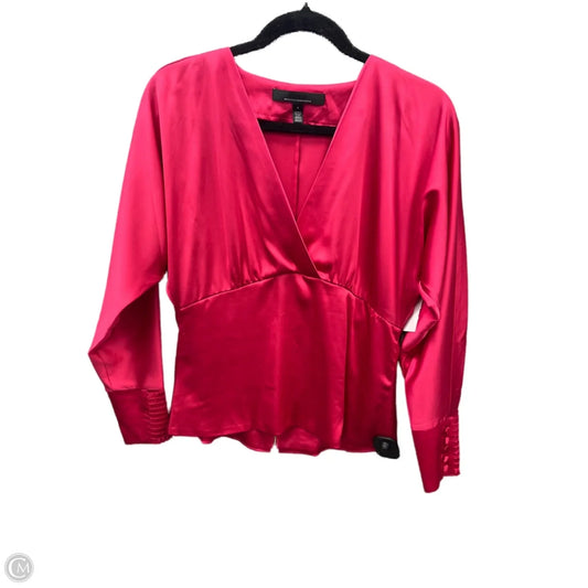 Top Long Sleeve By White House Black Market In Pink, Size: S