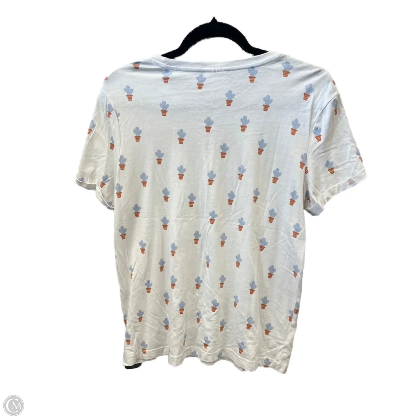 Top Short Sleeve By Serra In White, Size: M