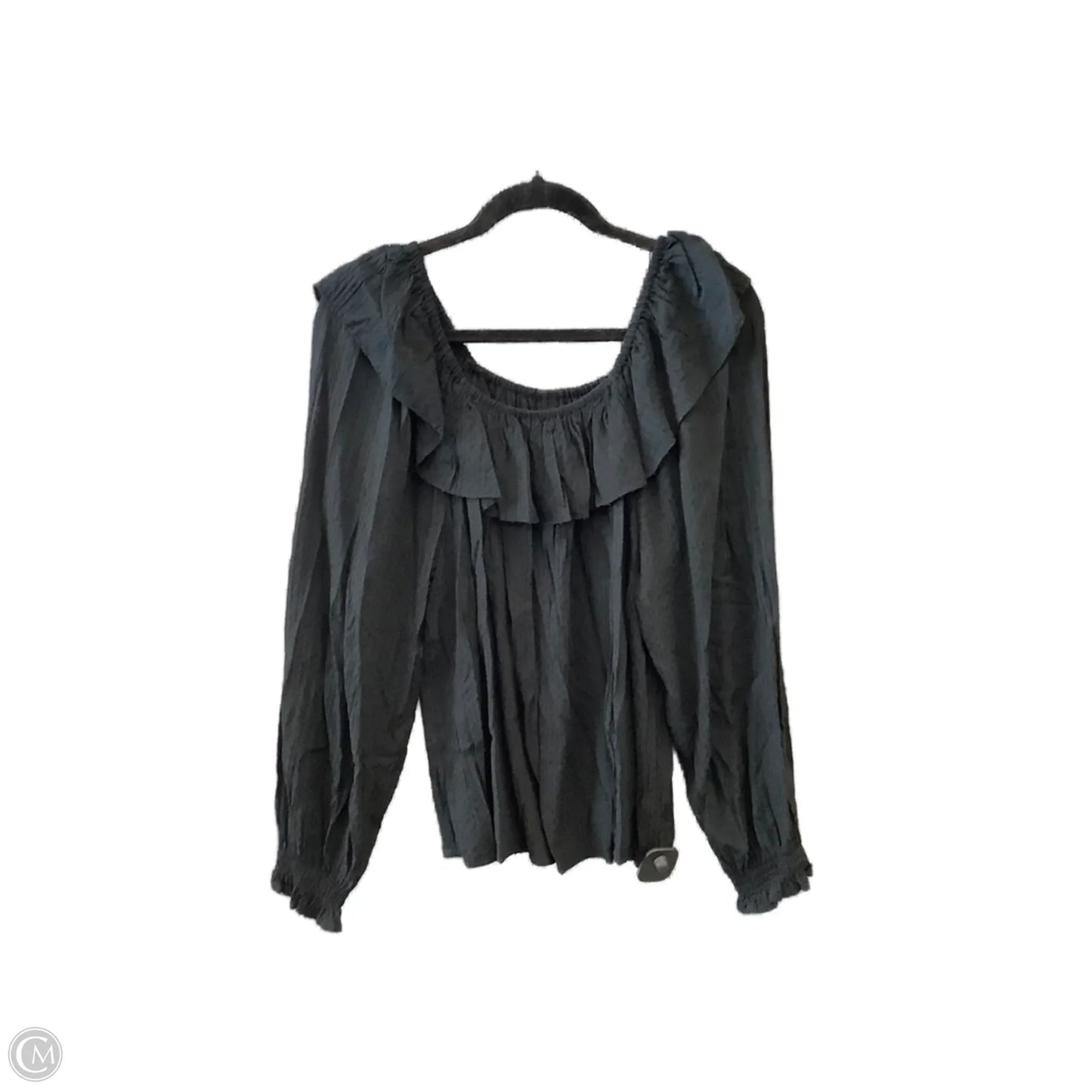 Top Long Sleeve By Knox Rose In Black, Size: M