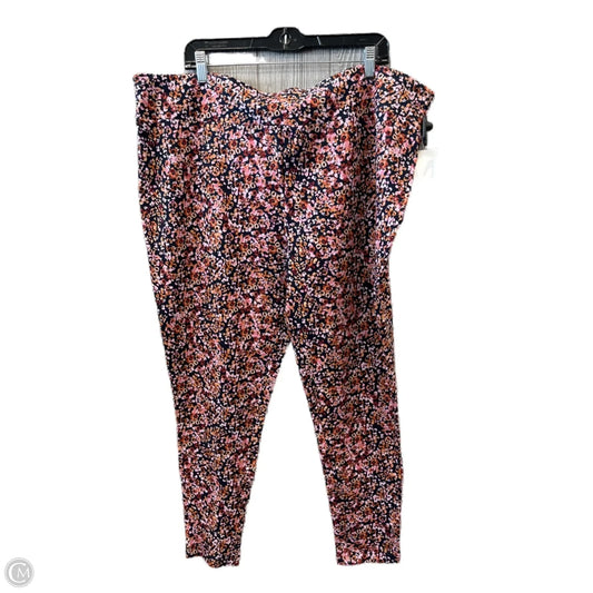 Pants Leggings By Terra & Sky In Floral Print, Size: 20