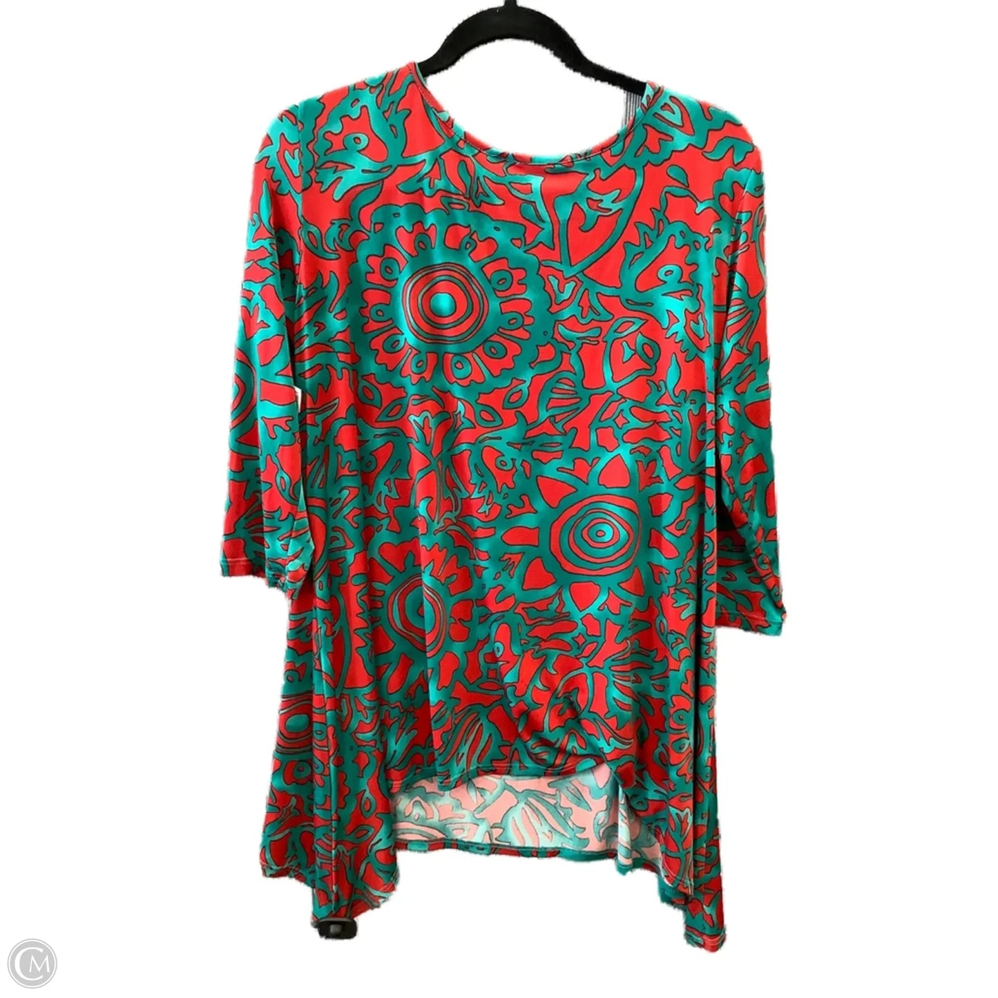 Top Long Sleeve By Clara Sun Woo In Blue & Red, Size: L