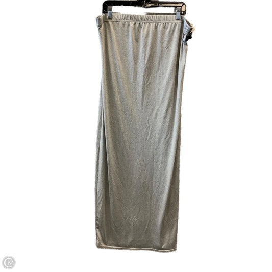 Skirt Maxi By Clothes Mentor In Grey, Size: 2x