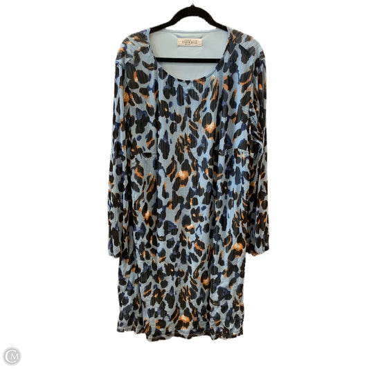 Dress Casual Midi By Clothes Mentor In Animal Print, Size: 3x