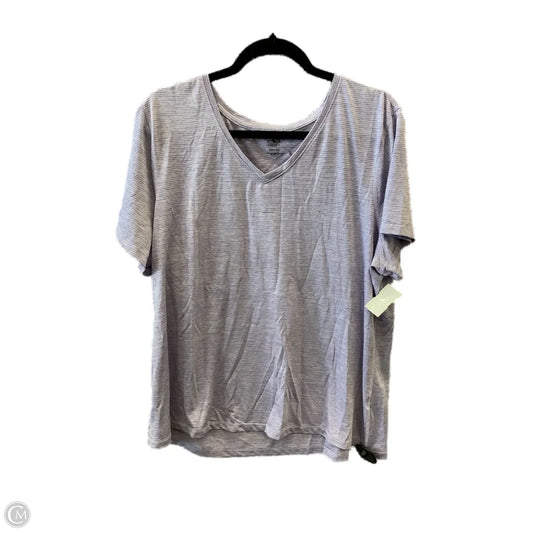 Top Short Sleeve By Athletic Works In Purple, Size: 3x