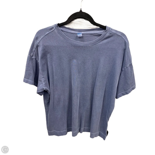 Top Short Sleeve By Old Navy In Blue, Size: L