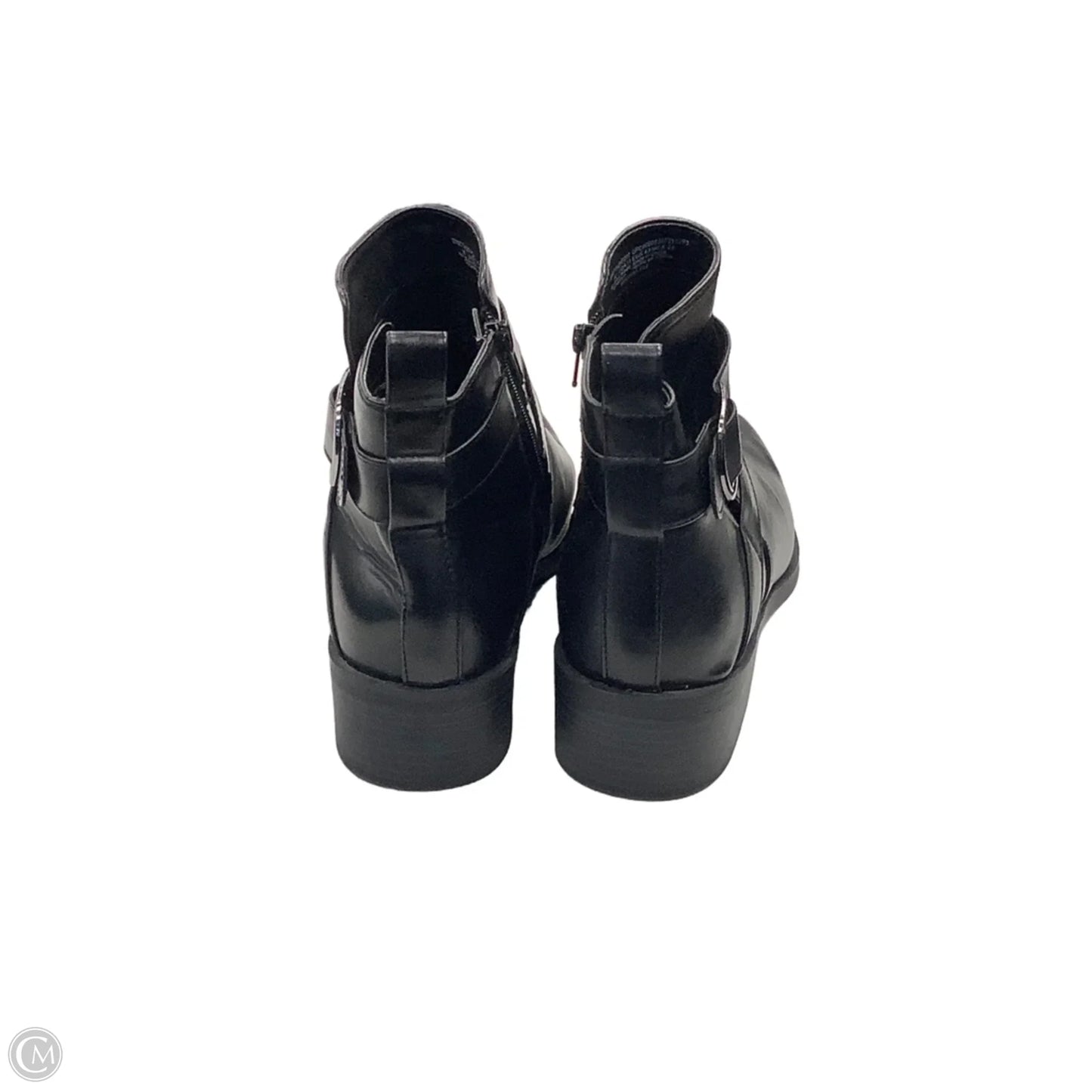 Boots Ankle Heels By Time And Tru In Black, Size: 11