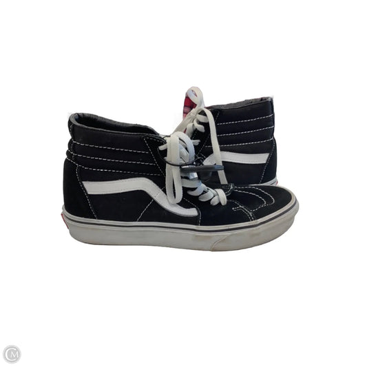 Shoes Sneakers By Vans In Black & White, Size: 8.5