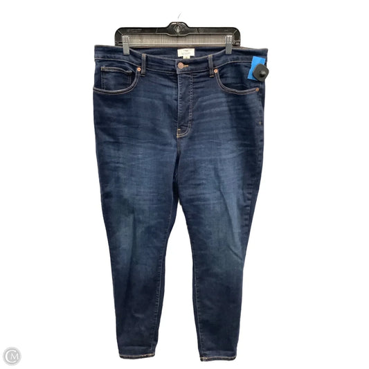 Jeans Skinny By Maurices In Blue Denim, Size: 18