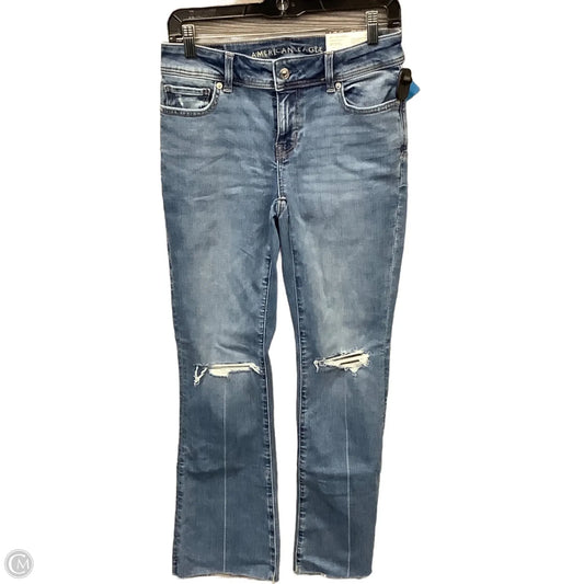 Jeans Boot Cut By American Eagle In Blue Denim, Size: 2