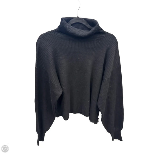 Sweatshirt Collar By Good American In Black, Size: M