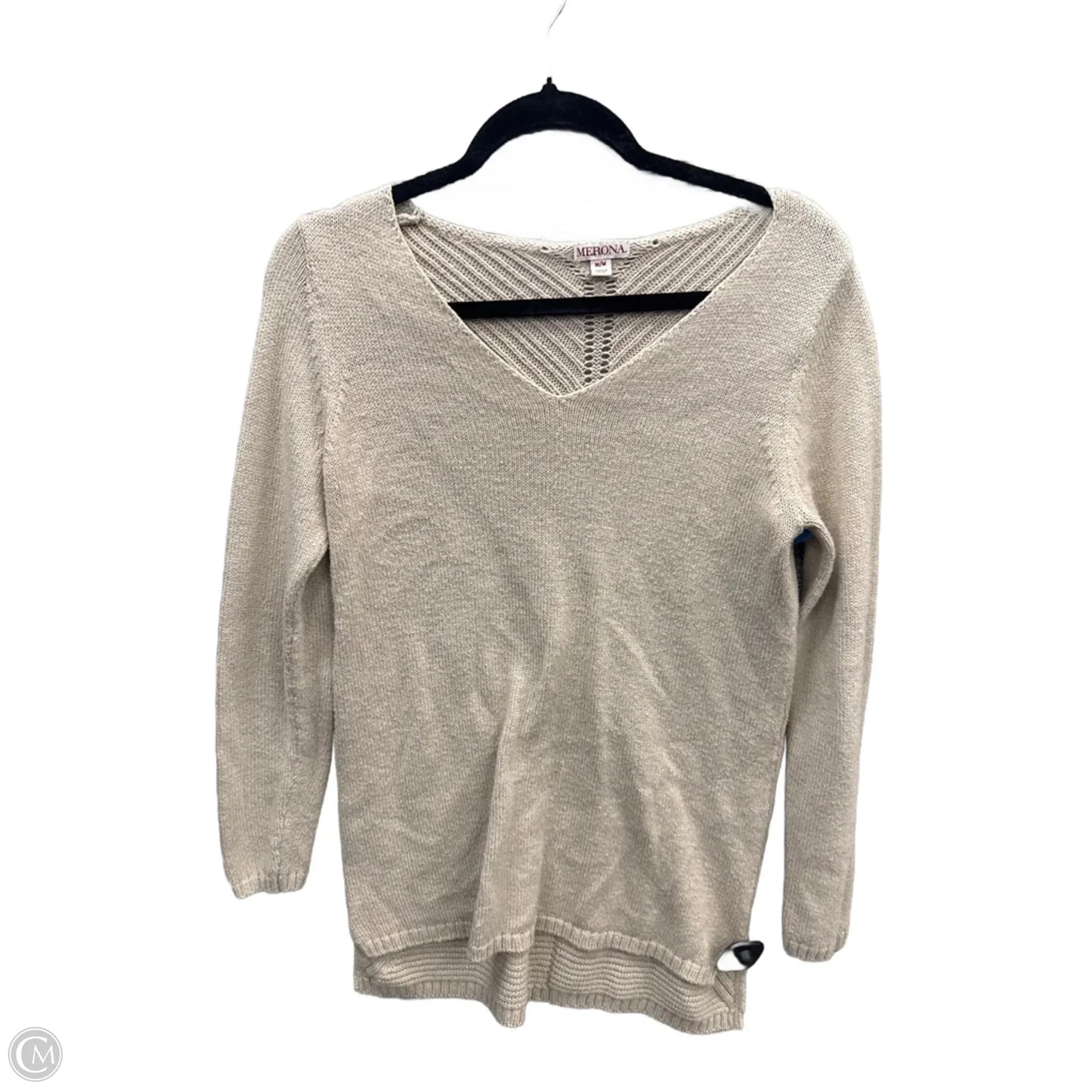 Sweater By Merona In Cream, Size: M