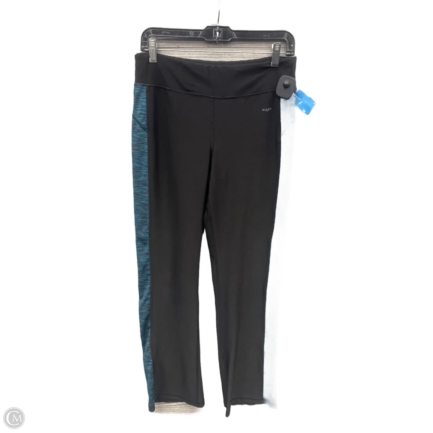 Athletic Leggings By Vogo In Black & Green, Size: M