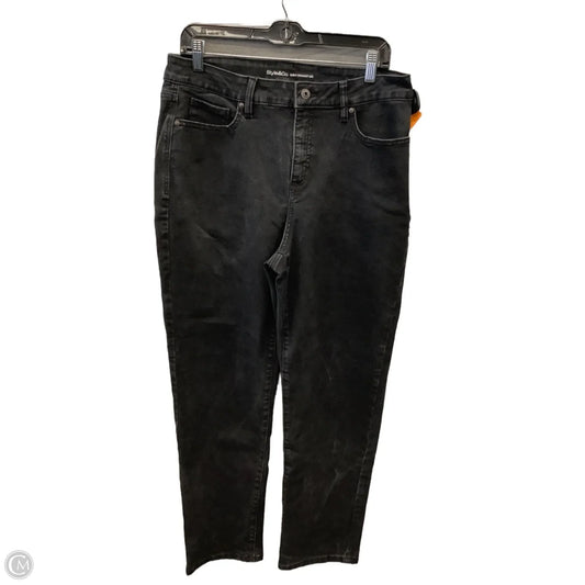 Jeans Straight By Style And Co Collection Women In Black, Size: 14