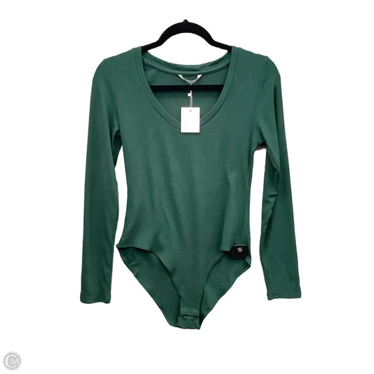 Top Long Sleeve By Mangopop In Green, Size: M