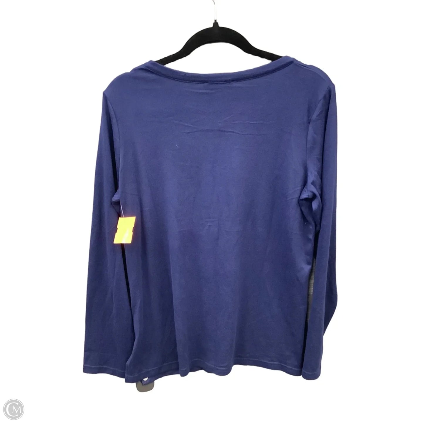 Top Long Sleeve By Mario Serrani In Blue, Size: M