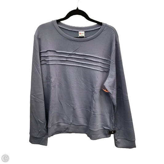 Top Long Sleeve By Clothes Mentor In Blue, Size: Xxl