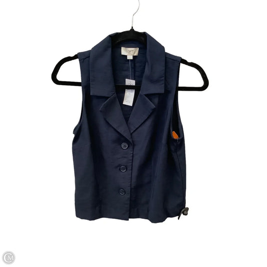 Vest Other By Loft In Navy, Size: Xs