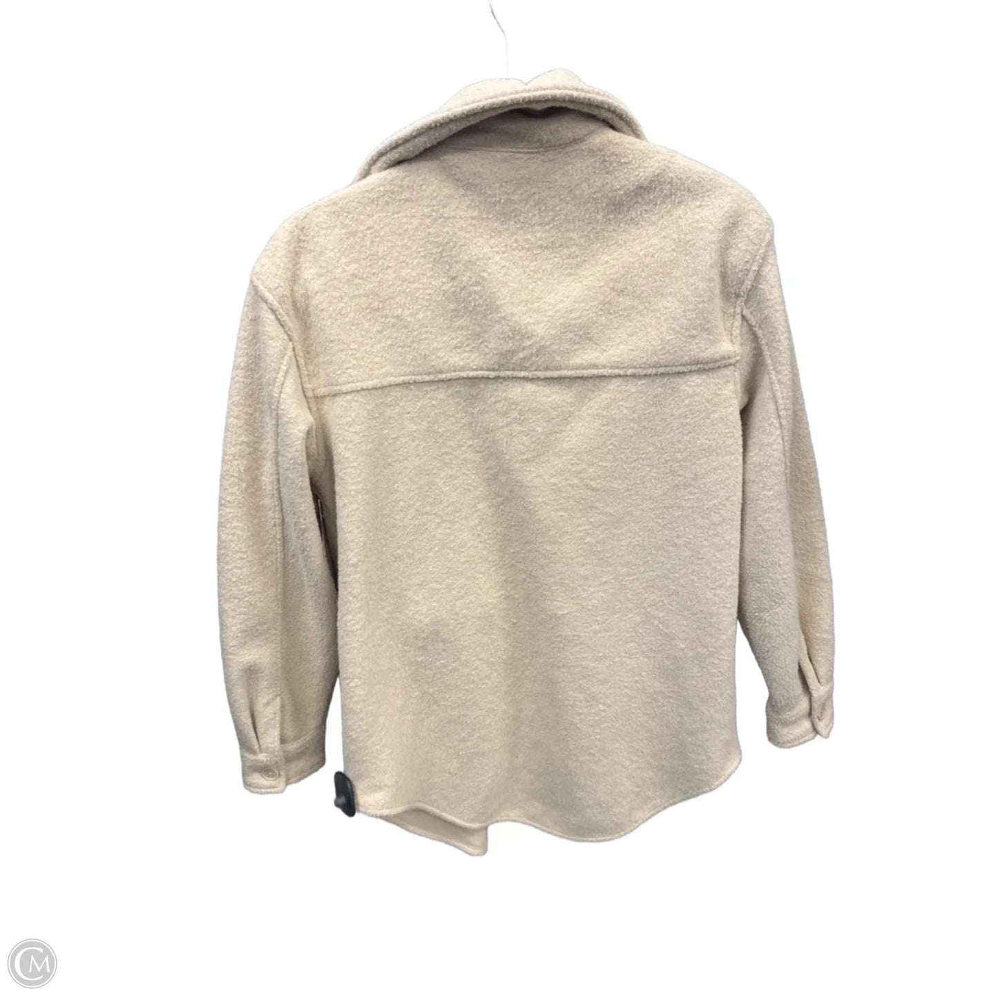 Jacket Fleece By Hilary Radley In Beige, Size: S
